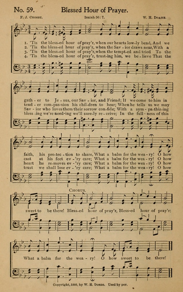 Christian Melodies: the new song book, for church, evangelistic, Sunday-school and Christian endeavor services page 67