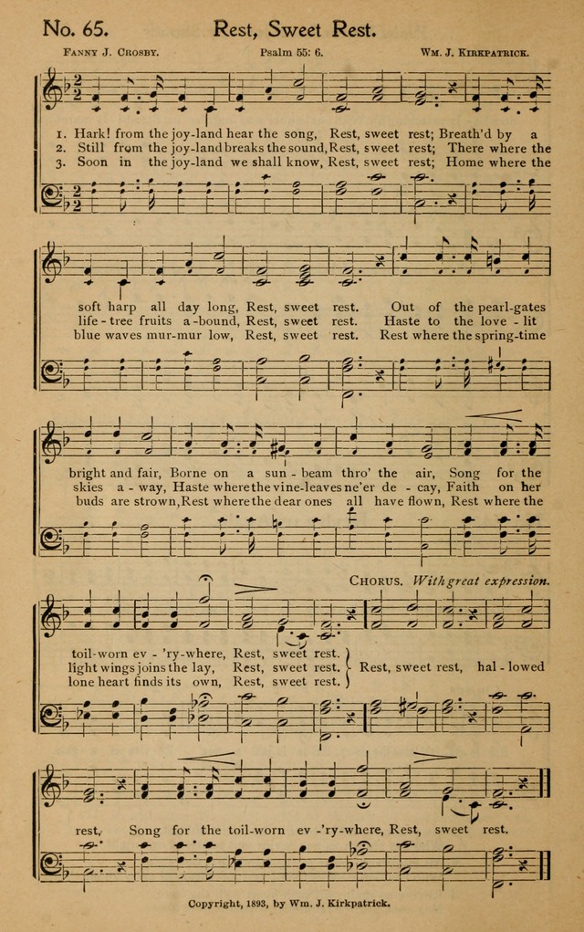 Christian Melodies: the new song book, for church, evangelistic, Sunday-school and Christian endeavor services page 73