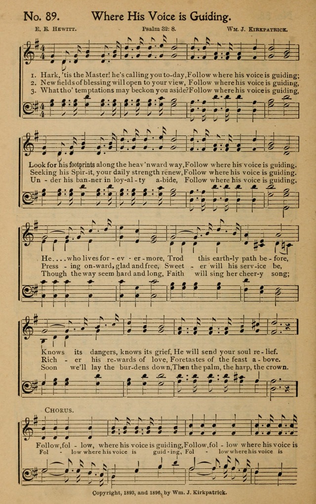 Christian Melodies: the new song book, for church, evangelistic, Sunday-school and Christian endeavor services page 97