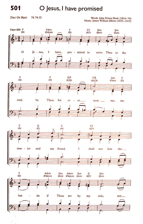 O Jesus I Have Promised Master - Misc Praise Songs Sheet music for