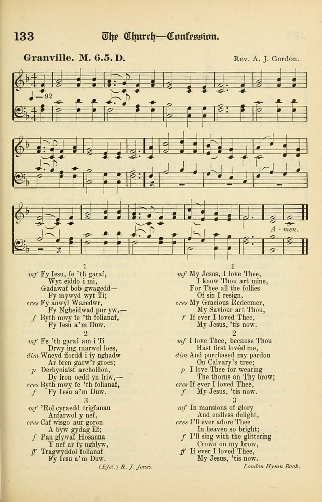 Cân a Mawl: llyfr hymna a thonau Methodistiaid Calfinaidd Unol Dalaethau yr America=Song and Praise: the hymnal of the Calvinistic Methodist Church of the United States of America page 135