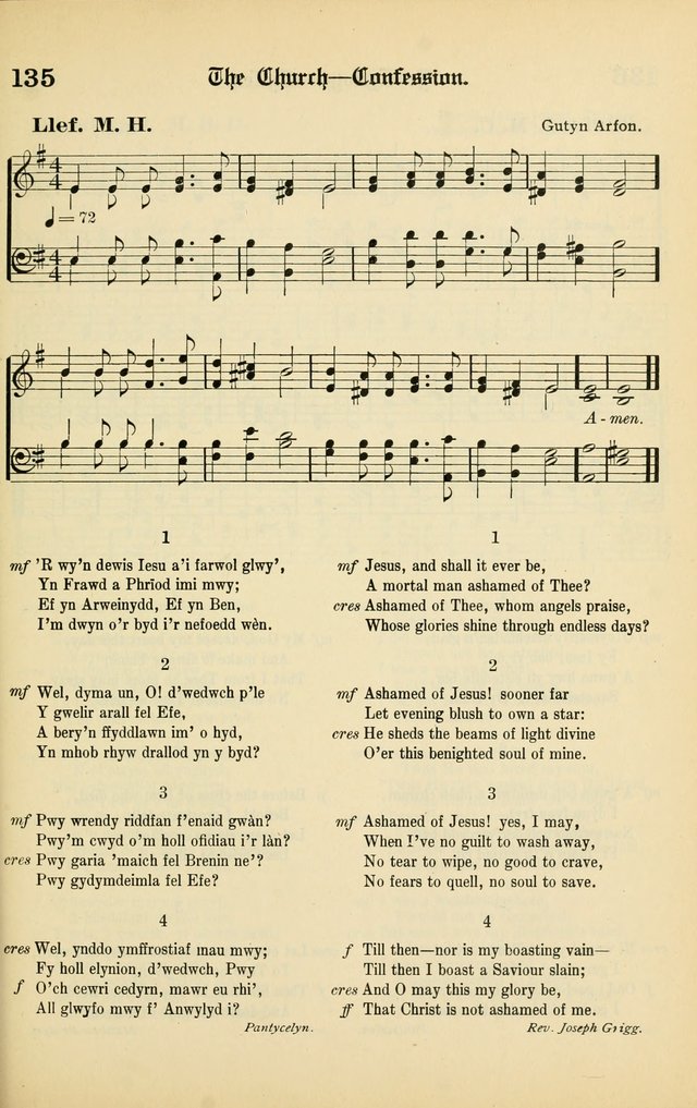 Cân a Mawl: llyfr hymna a thonau Methodistiaid Calfinaidd Unol Dalaethau yr America=Song and Praise: the hymnal of the Calvinistic Methodist Church of the United States of America page 137