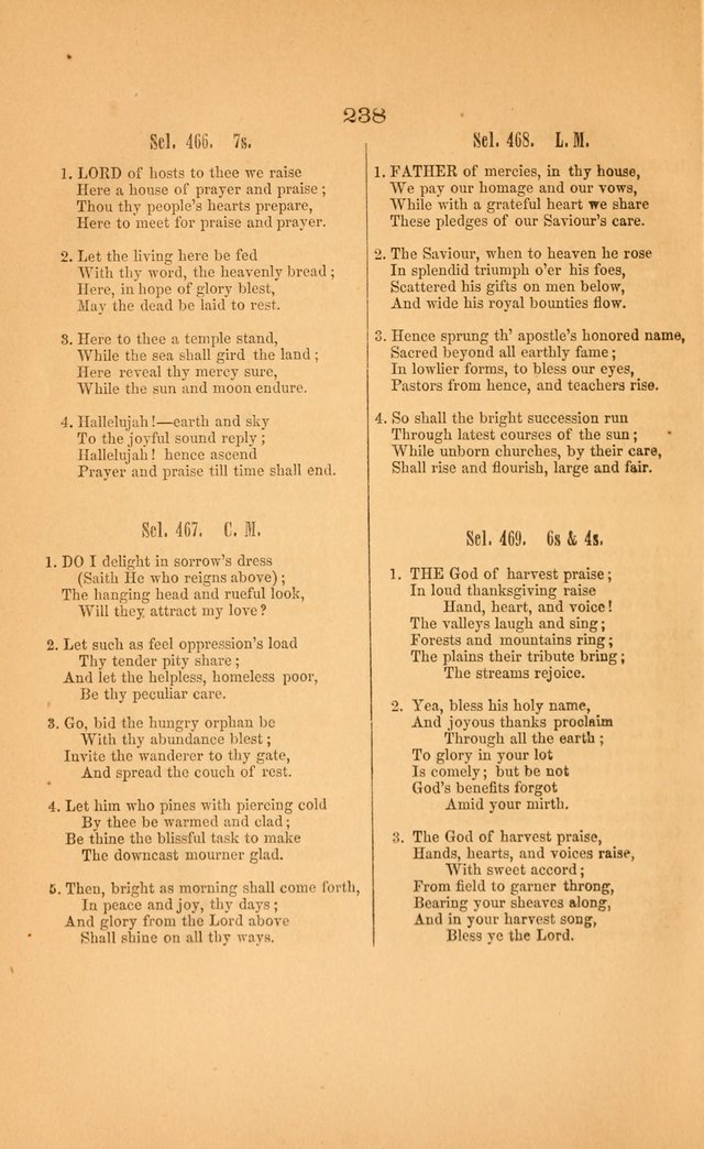 Church music: with selections for the ordinary occasions of public and social worship, from the Psalms and hymns of the Presbyterian Church in the United States of America page 238