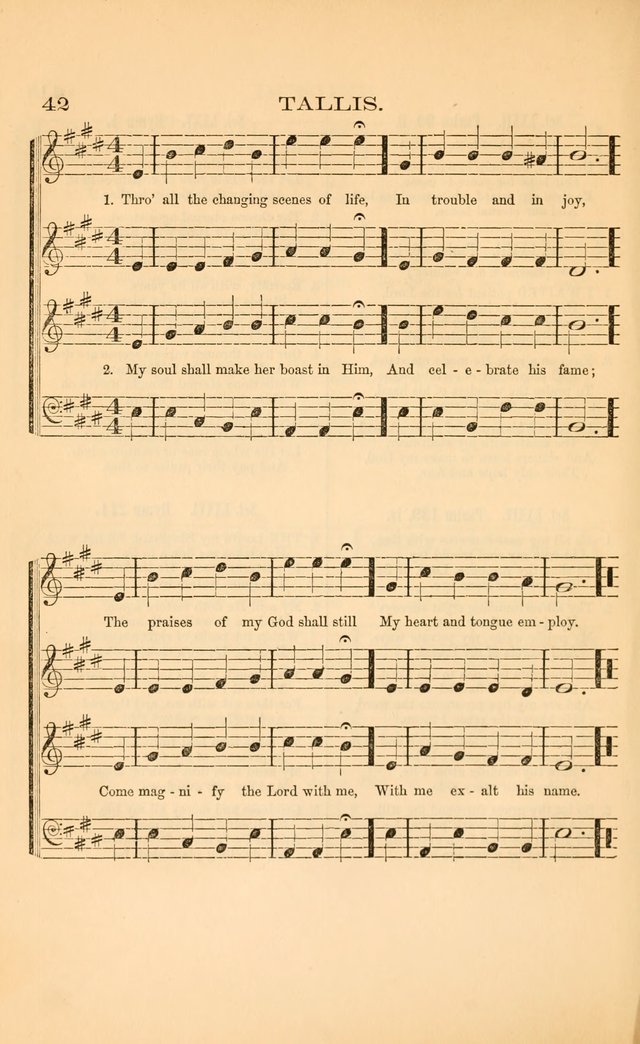 Church music: with selections for the ordinary occasions of public and social worship, from the Psalms and hymns of the Presbyterian Church in the United States of America page 42