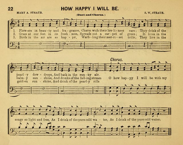Crystal Notes: a choice collection of new temperance hymns and songs for red, white and blue ribbon clubs, gospel meetings, and every phase of the temperance work... page 22