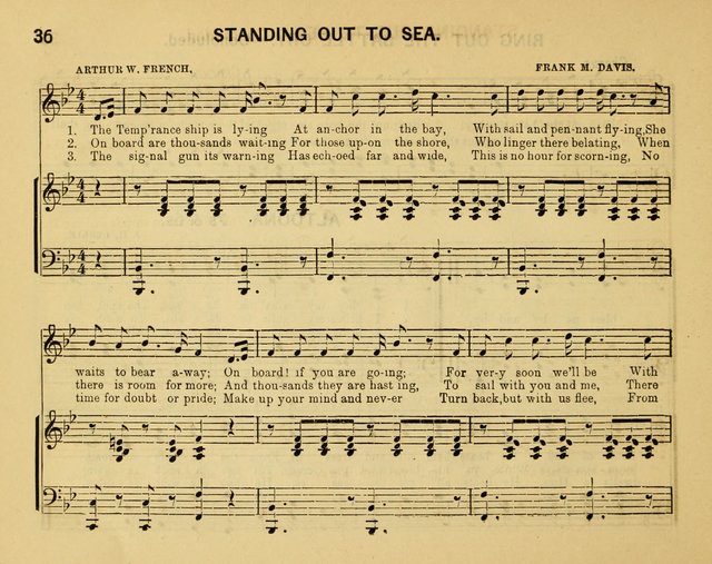 Crystal Notes: a choice collection of new temperance hymns and songs for red, white and blue ribbon clubs, gospel meetings, and every phase of the temperance work... page 36