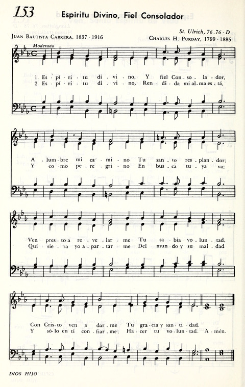 Cántico Nuevo: Himnario Evangelico page 168