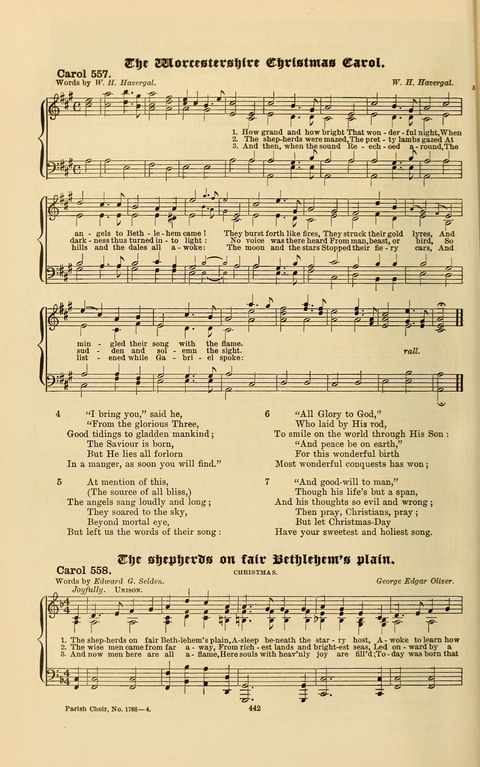Carols Old and Carols New: for use at Christmas and other seasons of the Christian year page 448
