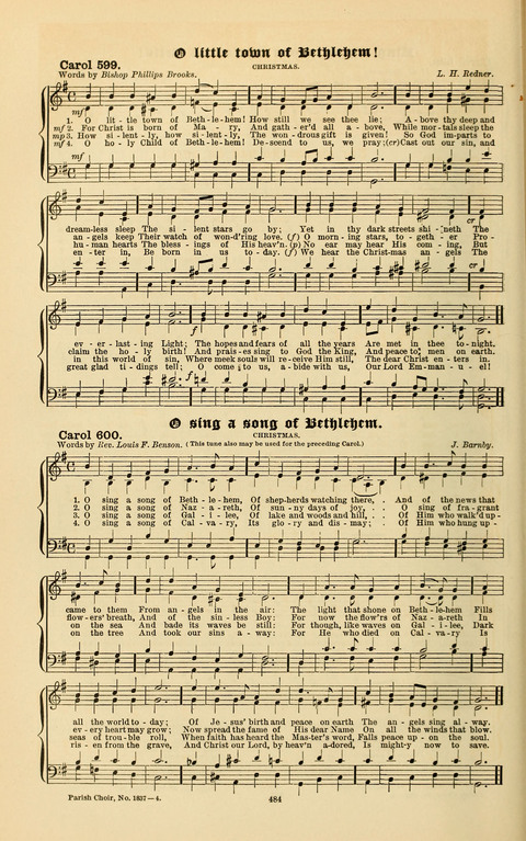 Carols Old and Carols New: for use at Christmas and other seasons of the Christian year page 492