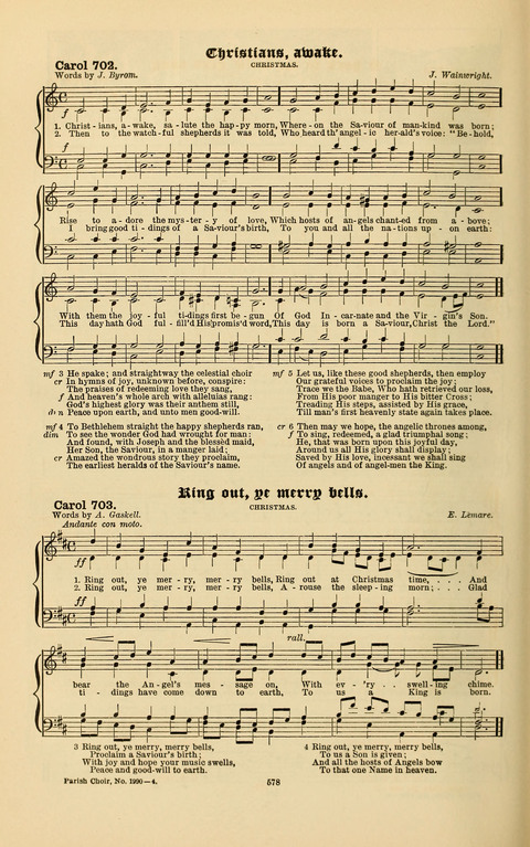 Carols Old and Carols New: for use at Christmas and other seasons of the Christian year page 588