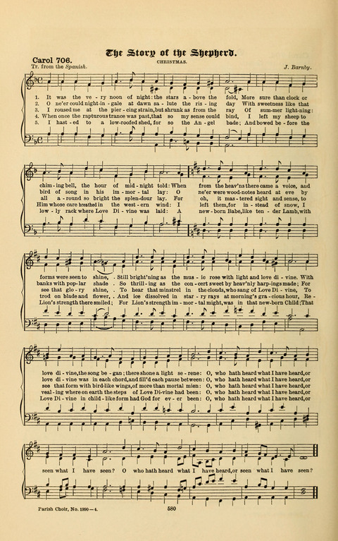 Carols Old and Carols New: for use at Christmas and other seasons of the Christian year page 590