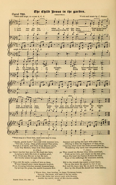 Carols Old and Carols New: for use at Christmas and other seasons of the Christian year page 602