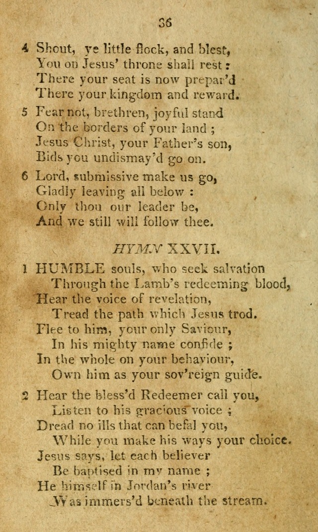 A Collection of original and select hymns and spiritual songs: for the use of Christian societies page 41