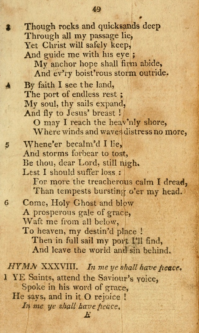 A Collection of original and select hymns and spiritual songs: for the use of Christian societies page 54