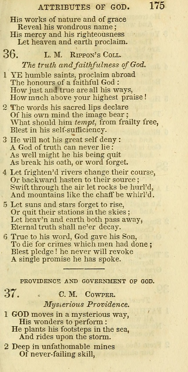 The Christian Psalmist: being a collection of psalms, hymns, and spiritual songs compiled from the most approved authors, and designed as a standard hymn book for public and social worship page 175