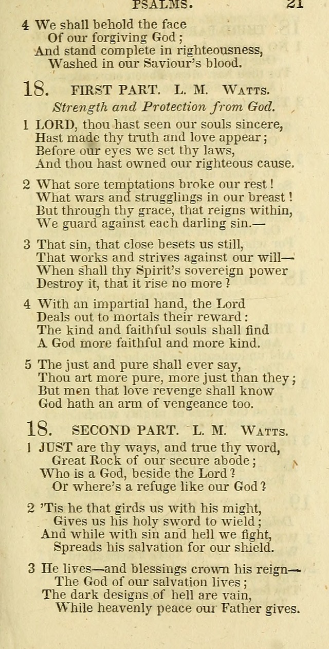 The Christian Psalmist: being a collection of psalms, hymns, and spiritual songs compiled from the most approved authors, and designed as a standard hymn book for public and social worship page 21