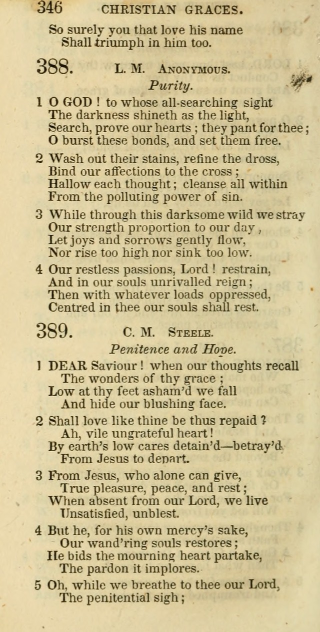 The Christian Psalmist: being a collection of psalms, hymns, and spiritual songs compiled from the most approved authors, and designed as a standard hymn book for public and social worship page 346