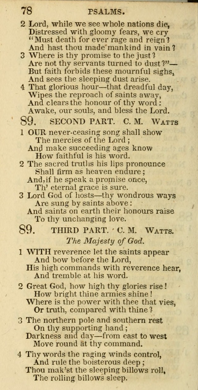 The Christian Psalmist: being a collection of psalms, hymns, and spiritual songs compiled from the most approved authors, and designed as a standard hymn book for public and social worship page 78