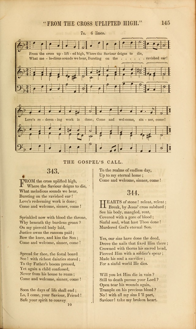 Church Pastorals, hymns and tunes for public and social worship page 145