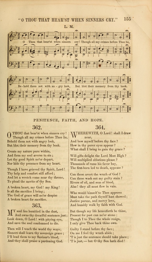 Church Pastorals, hymns and tunes for public and social worship page 155