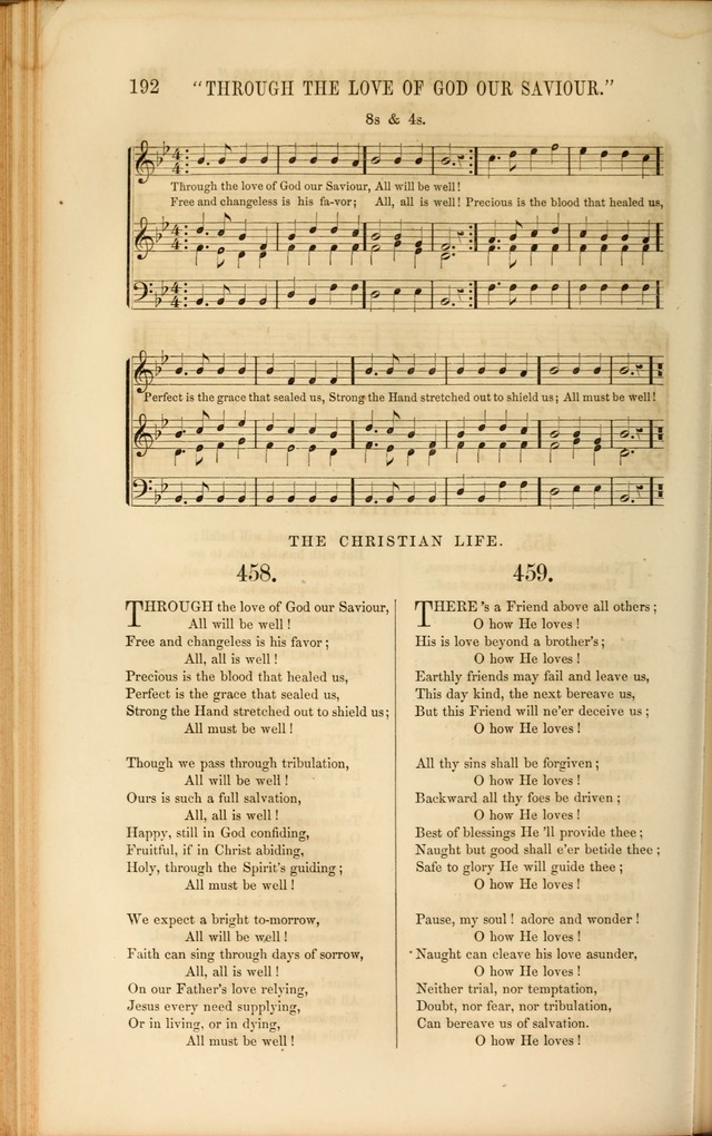 Church Pastorals, hymns and tunes for public and social worship page 192