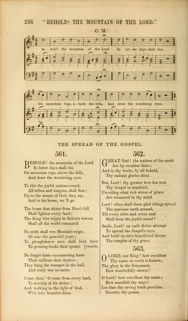 Church Pastorals, hymns and tunes for public and social worship page 236