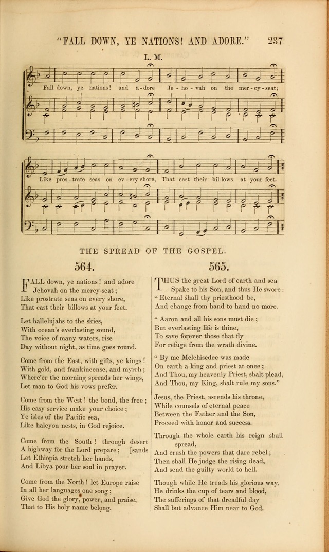 Church Pastorals, hymns and tunes for public and social worship page 237