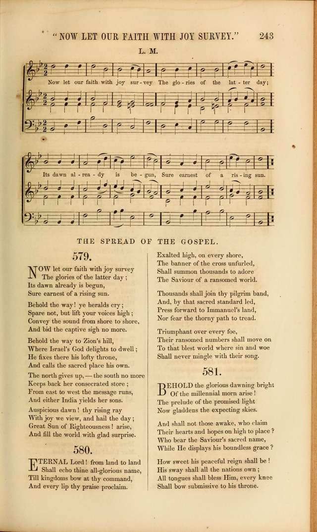 Church Pastorals, hymns and tunes for public and social worship page 243