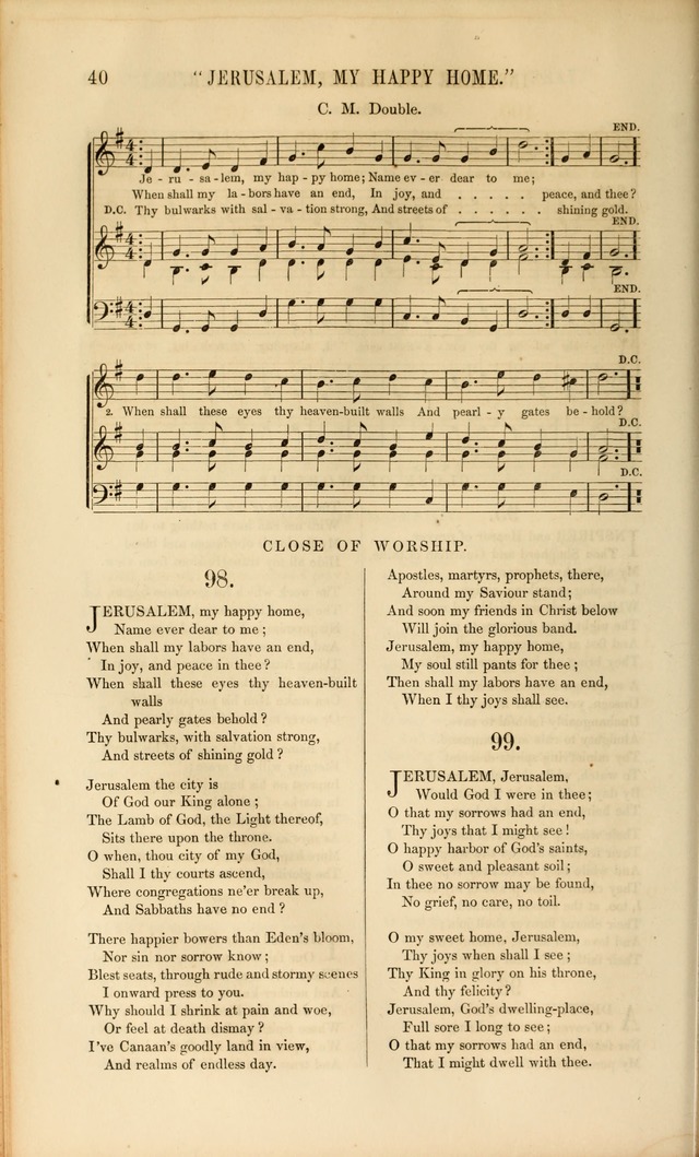 Church Pastorals, hymns and tunes for public and social worship page 40