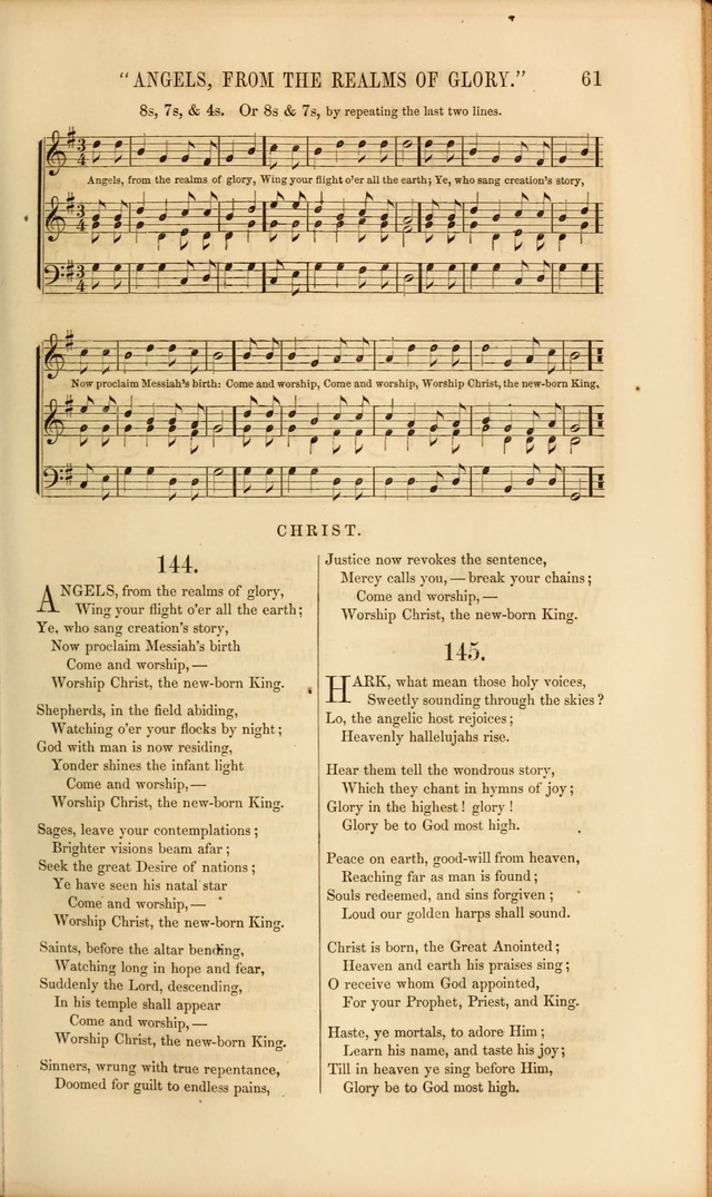 Church Pastorals, hymns and tunes for public and social worship page 61