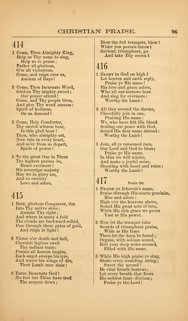 Christian Praise: hymns and tunes for public worship page 186