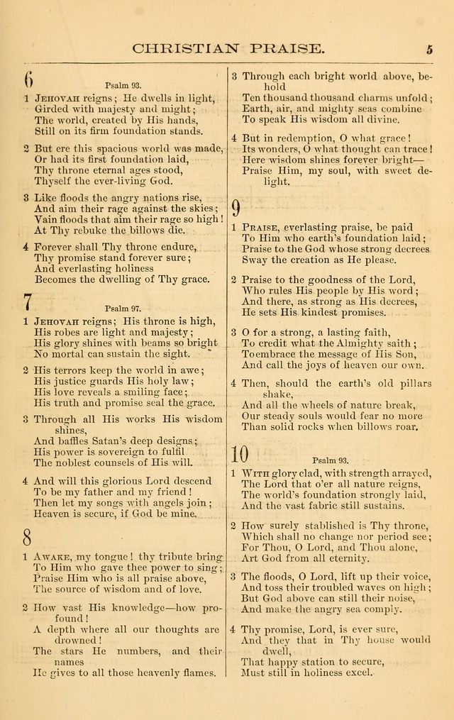 Christian Praise: hymns and tunes for the use of the Baptist churches page 6