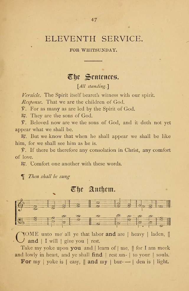 The Church Porch: a service book and hymnal for Sunday schools page 47