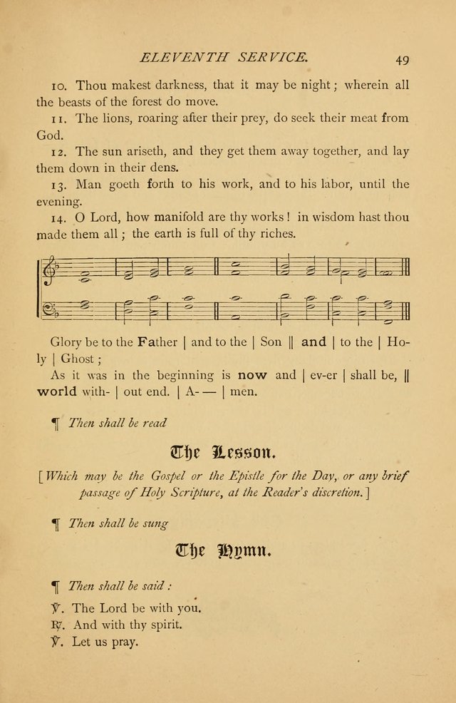 The Church Porch: a service book and hymnal for Sunday schools page 49