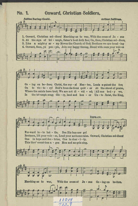 Christian Praise: edited and compiled for use in Sunday schools, churches, evangelistic meetings, singing conventions and all religious services page 1