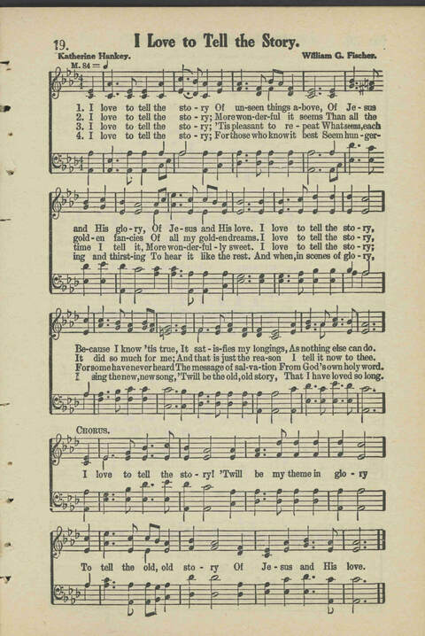Christian Praise: edited and compiled for use in Sunday schools, churches, evangelistic meetings, singing conventions and all religious services page 19