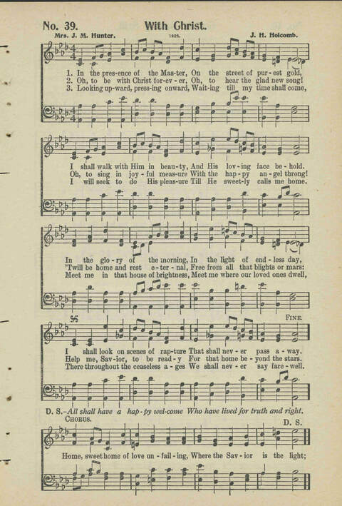 Christian Praise: edited and compiled for use in Sunday schools, churches, evangelistic meetings, singing conventions and all religious services page 37