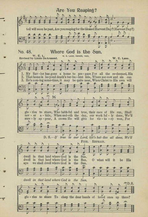 Christian Praise: edited and compiled for use in Sunday schools, churches, evangelistic meetings, singing conventions and all religious services page 45
