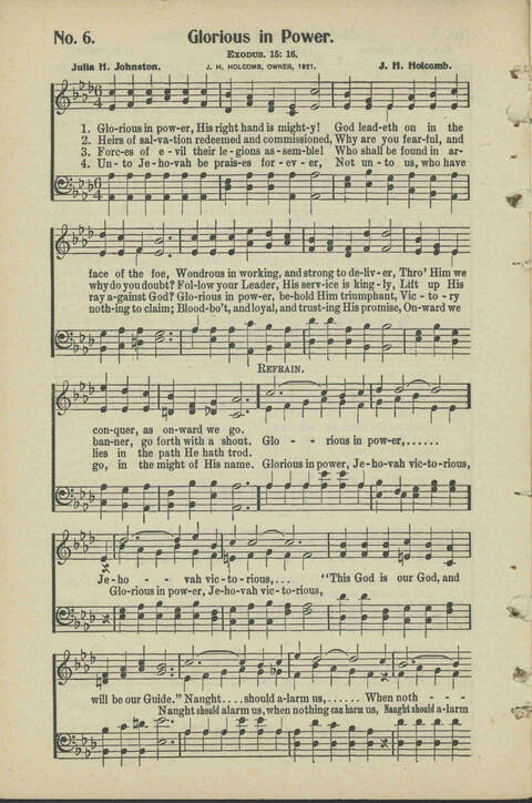 Christian Praise: edited and compiled for use in Sunday schools, churches, evangelistic meetings, singing conventions and all religious services page 6