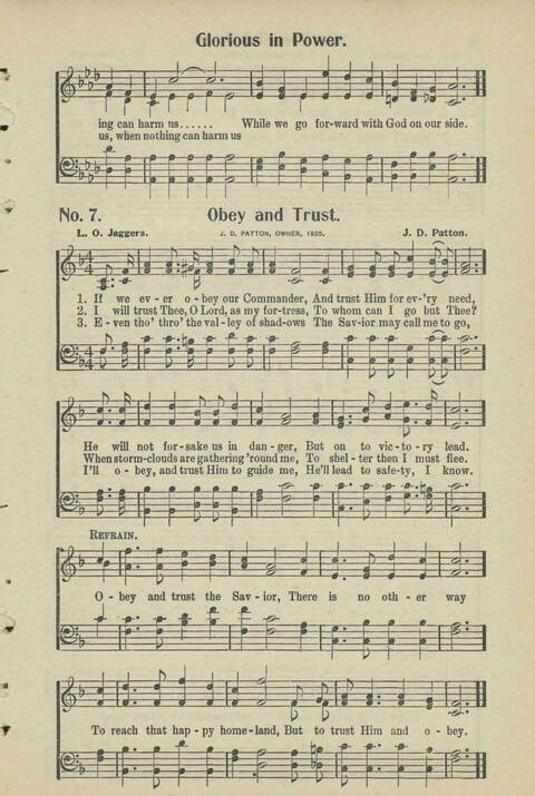 Christian Praise: edited and compiled for use in Sunday schools, churches, evangelistic meetings, singing conventions and all religious services page 7