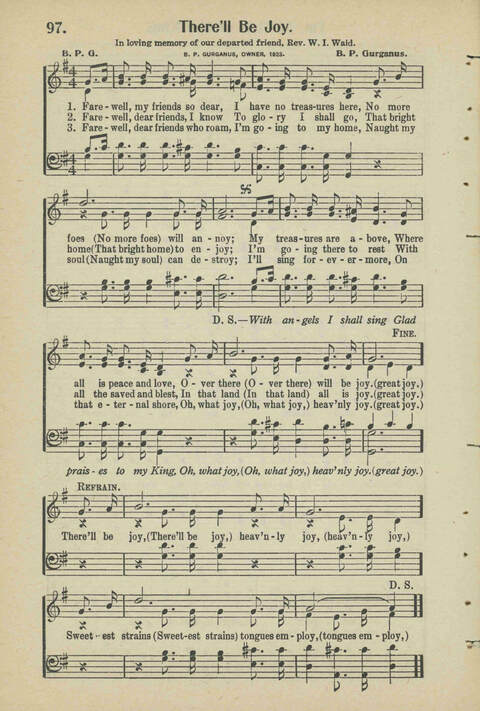 Christian Praise: edited and compiled for use in Sunday schools, churches, evangelistic meetings, singing conventions and all religious services page 86