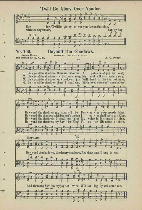 Christian Praise: edited and compiled for use in Sunday schools, churches, evangelistic meetings, singing conventions and all religious services page 89