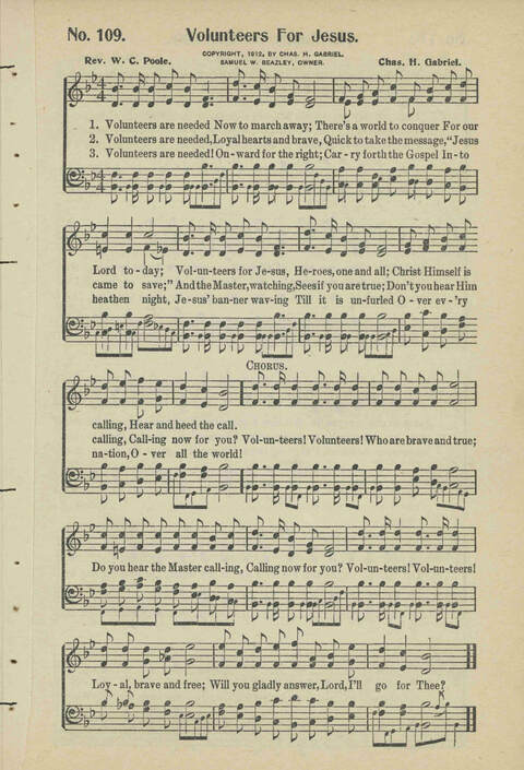 Christian Praise: edited and compiled for use in Sunday schools, churches, evangelistic meetings, singing conventions and all religious services page 97