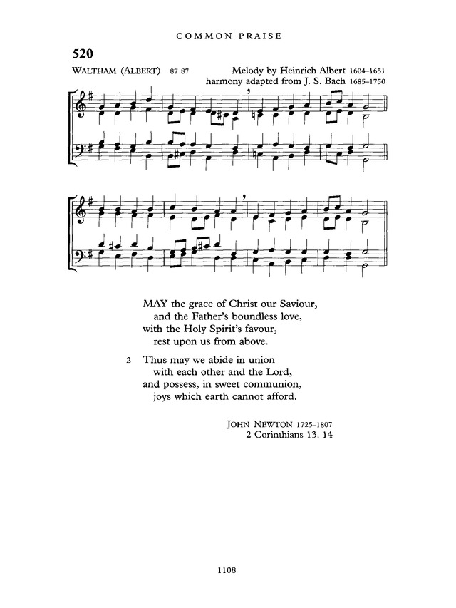 Common Praise: A new edition of Hymns Ancient and Modern page 1109