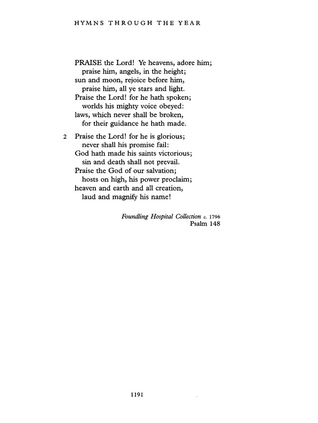 Common Praise: A new edition of Hymns Ancient and Modern page 1192