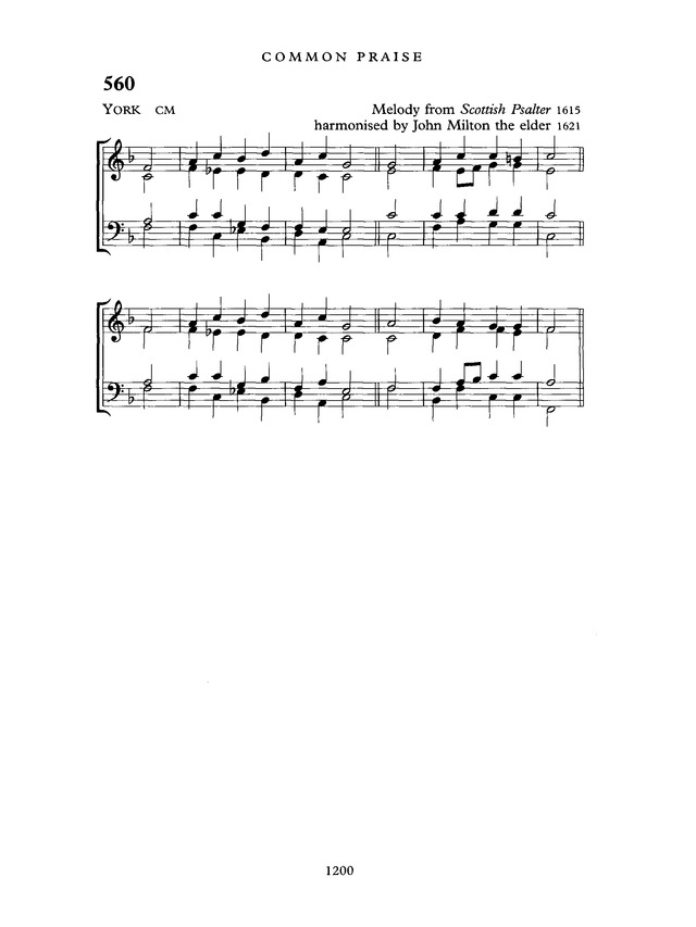 Common Praise: A new edition of Hymns Ancient and Modern page 1201