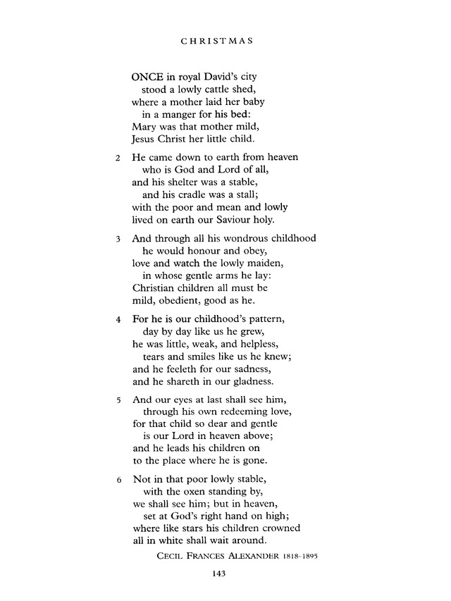 Common Praise: A new edition of Hymns Ancient and Modern page 143