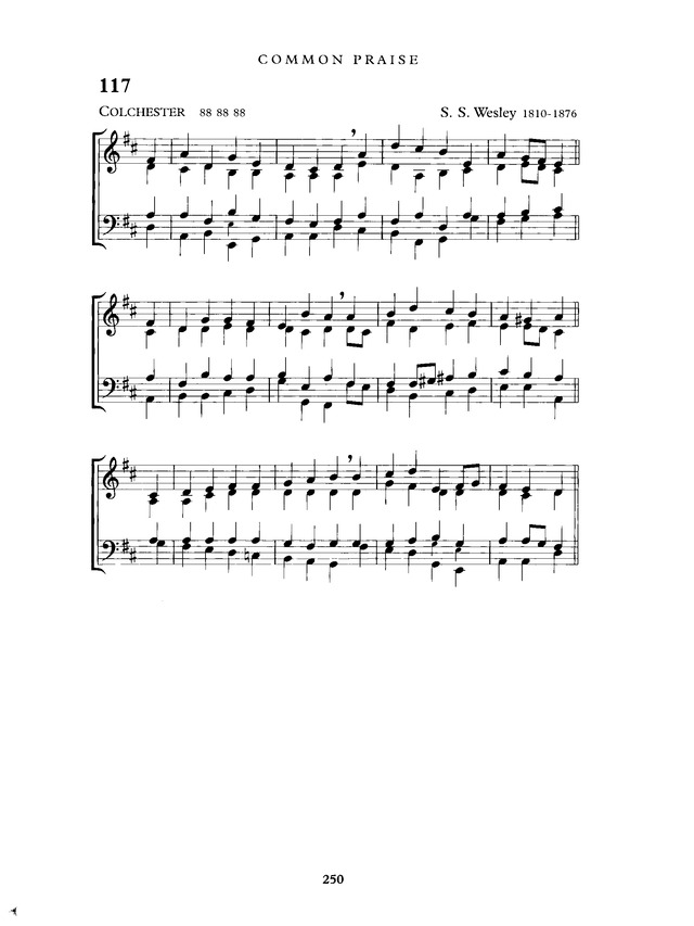 Common Praise: A new edition of Hymns Ancient and Modern page 250