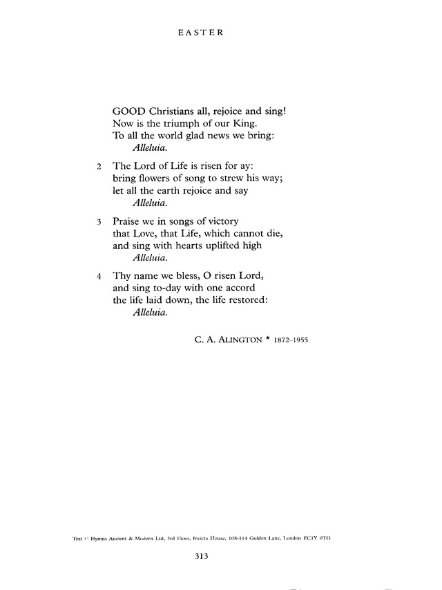 Common Praise: A new edition of Hymns Ancient and Modern page 313