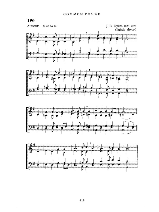 Common Praise: A new edition of Hymns Ancient and Modern page 419